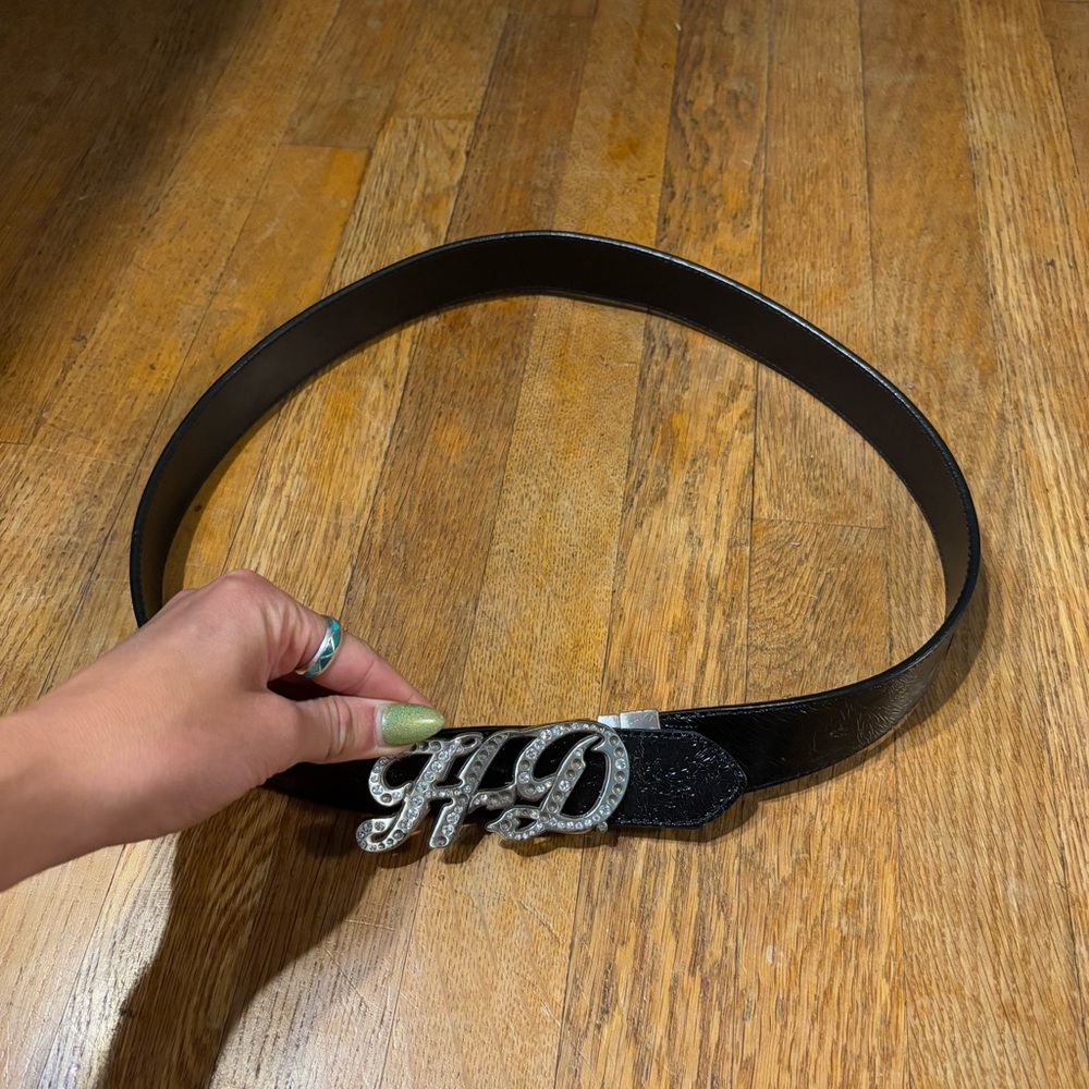 Harley Davidson rhinestone belt
